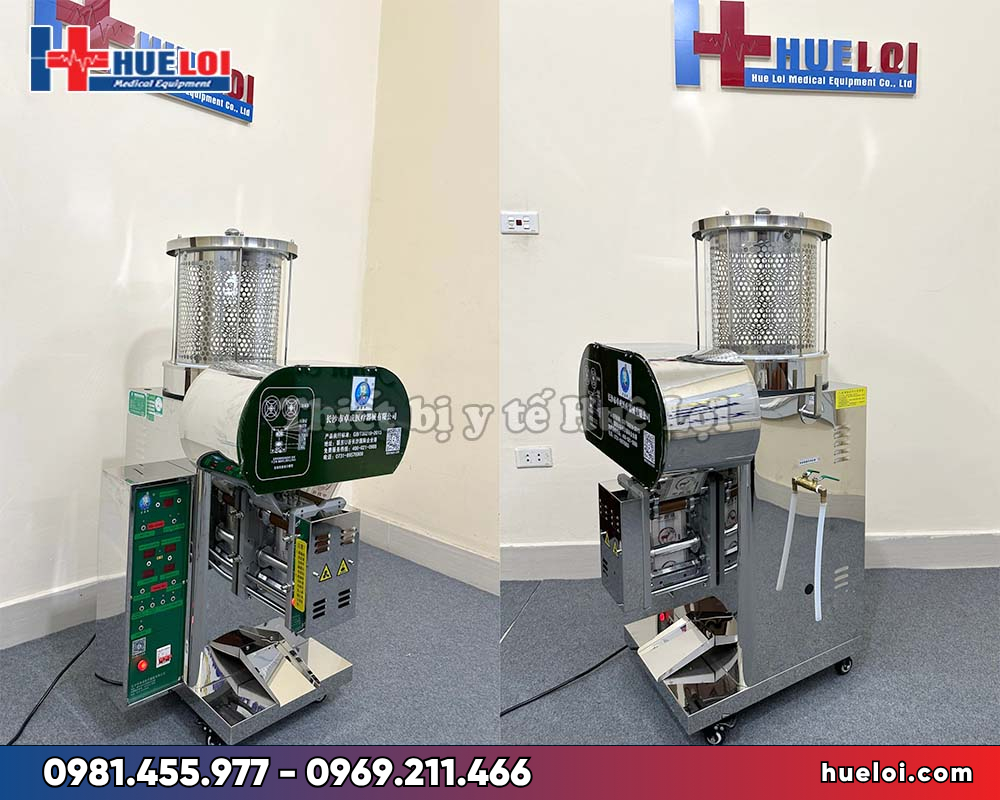 Máy sắc thuốc kèm đóng túi tự động YJCL20/1+1(S) — nồi 20 lít, 7–8 gói/phút